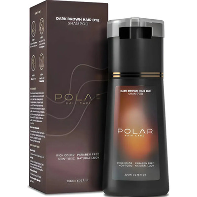 Polar Haircare - Champú Colorante Para Cabello Gris Castaño