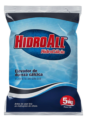 Cloreto De Cálcio Piscina Hidroall Hidrocálcio 5kg