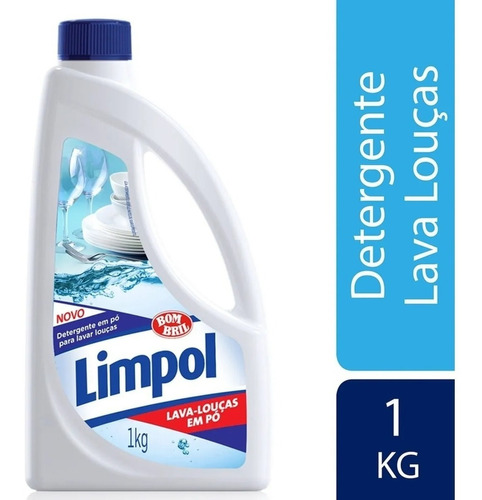 Detergente Limpol Em Pó Tradicional Em Frasco 1 Kg