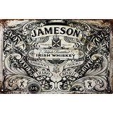 Letrero De L Jameson Whisky Beer Tin Sign Vintage Bar M...