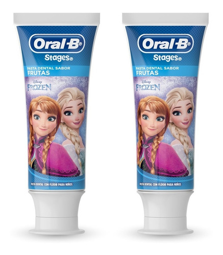 Oral-b Pro-salud Stages Frozen Pasta Dental 75ml, 2 Unidades