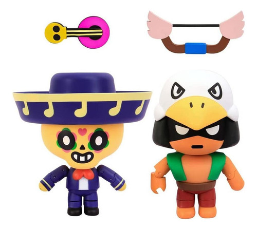 Guitarra, Bow Box & Poco Brawl Stars Line Friends Pmi Intern