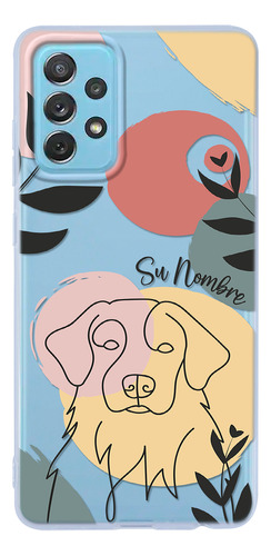 Funda Para Galaxy Mujer Perrito Golden Minimal Su Nombre