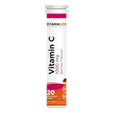 Vitamina C (1000mg / 20 Efervescentes) - Vitamin Life Sabor Strawberry / Frutilla