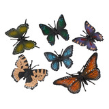 6x Figuras De Insectos Realistas Mariposa Modelo Ciencia Y