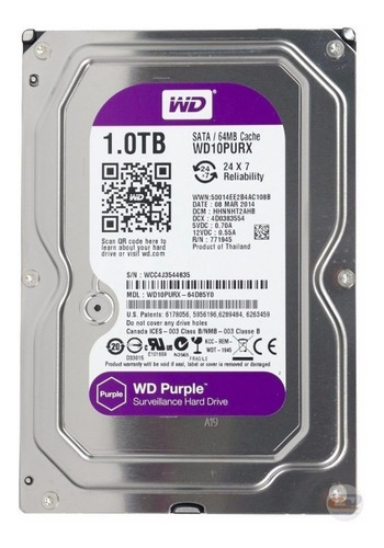 Disco Duro 1tb Western Digital Wd Purple