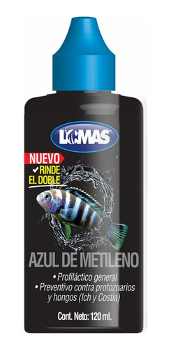 Azul De Metileno (acuario Lomas) 120 Ml / 2 Oz.