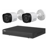 Kit Seguridad Dahua Full Hd 1080p Dvr 4 + 2 Camaras 2mp 1080