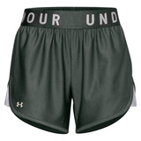 Shorts Under Armour Play Up 5in Mujer-gris