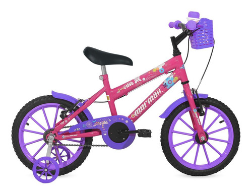 Bicicleta Mormaii Infantil Aro 16 Sweet Girl Cesta V-brake