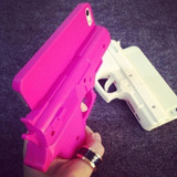 Funda Pistola Plastica Para iPhone Arma Hombre Mujer Juguete