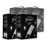 Vino Finca Gabriel Malbec Roble Bag In Box 3 Litros X 4 U