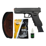 Kit Airsoft Glock Full Metal Spring + Coldre + Bbs + Óleo