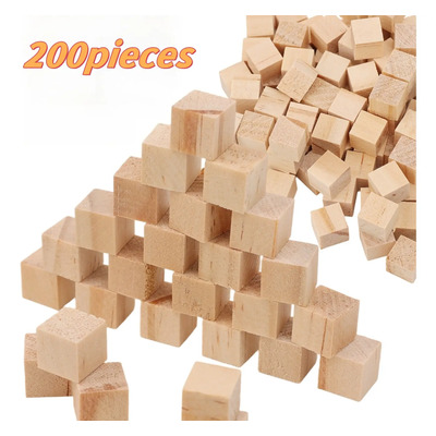200 Cubos De Madera Mini Para Manualidades Y Maquetas 200 | Envío gratis