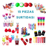 15 Tintas, Labiales, Gloss Set Surtido Kawaii Cute