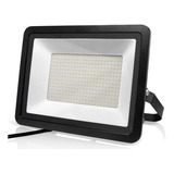 Reflector Led Multipunto 100w Ip65 Extradelgado Luz Blanca Color De La Carcasa Negro 110v/220v