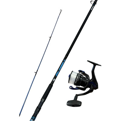 Combo Okuma Fin Chaser Caña 10' Carrete 6000 Con Linea Azul