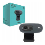 Webcam Logitech C270 Usb 720p Hd 30fps Com Microfone