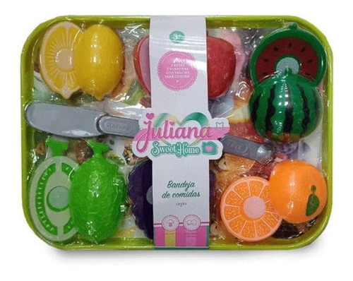 Juliana Set De Frutas Y Verduras P/cortar Velcro Sisjul041 Color Multicolor