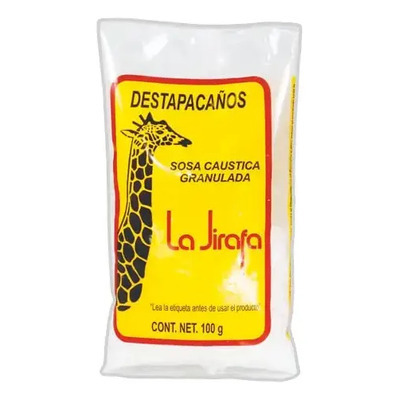 Sosa Caustica 100% Escamas Bolsa 100gr La Jirafa Fru Y Veu | MercadoLibre