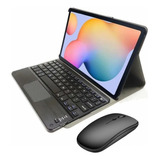 Capa De Teclado Com Mouse Touchpad Para Galaxy Tab S6 Lite 1