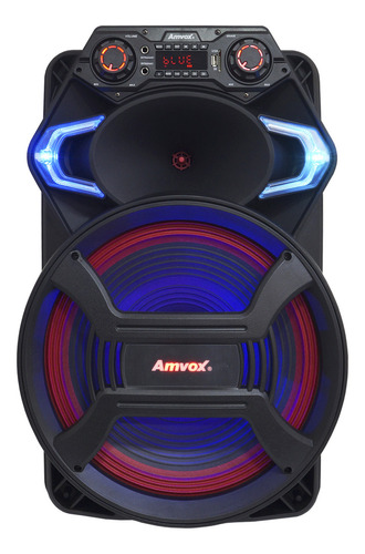 Caixa De Som Amplificada 850w Rms Aca800 Gladiador Amvox Cor Preto 110v/220v