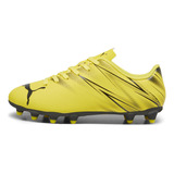 Zapatilla De Futbol Puma Attacanto Fg-ag Jr Amarillo Joven