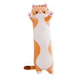 Gato Almohada De Peluche Juguete Lindo Suave Brown 50cm 2024