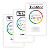 Kit 3 Tarjetas Con Logo Qr Y Nfc Reseñas Google Reviews 