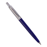 Bolígrafo Retráctil Elegante Genérico 1mm + Repuesto Tinta Azul Exterior Azul Acero