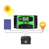 Controlador De Carga Regulador Solar Digital 12v 24v 60a