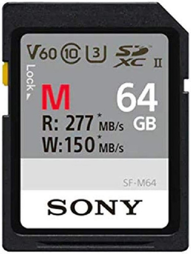 Tarjeta De Memoria Sony Serie M Sdxc Uhs-ii 64gb, V60, Cl10