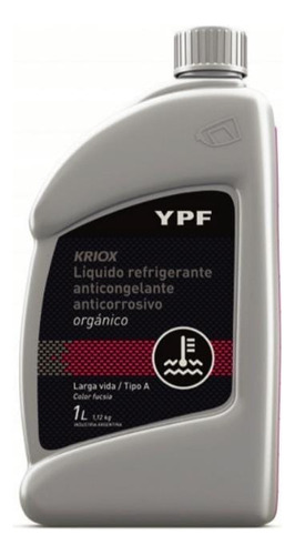 Liq Refrigerante Ypf Kriox Orga Fucsia X 1 Lt (x12 Unidades)