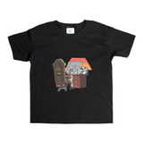 Remera Negra Niños Inspector Gadget R117