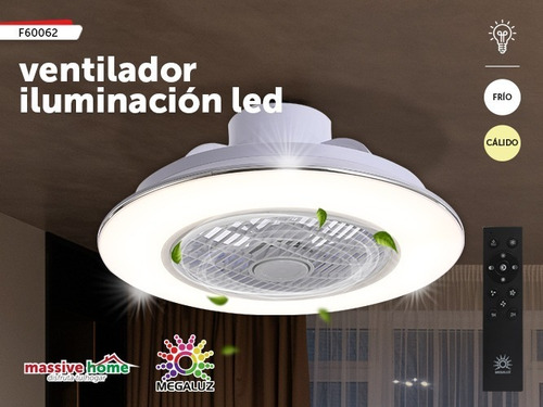 Ventilador De Techo Megaluz F60062 