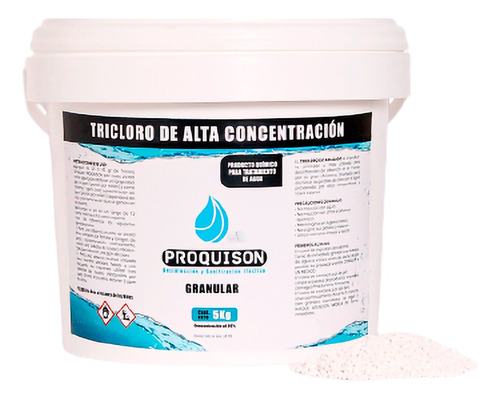 Cloro Para Alberca Granular 5 Kg Al 90% Tricloro