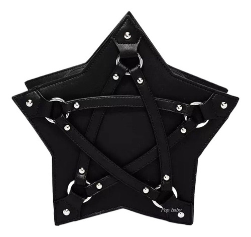 Bolso De Hombro Con Forma De Pentagrama Gótico Oscuro