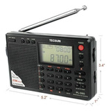 Rádio Receptor Tecsun Pl-380 Digital Dsp Etm Pll Cor Preta