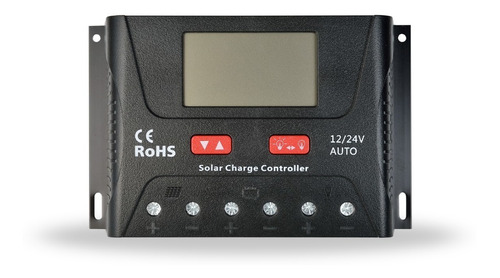 Controlador De Carga Regulador P/ Placa Solar 30a 12/24v Usb