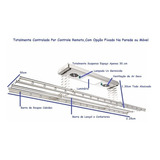 Varal Teto Automático Luz Uv Ventilação Controle 110v