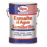 Esmalte Al Agua Sipa Semibrillo Color Galon Pinturasonlinecl