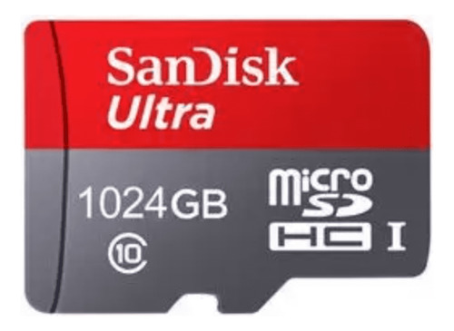 Cartão Memória Flash Sandisk Sd Ultra 1024gb Adaptador