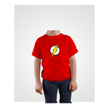 Polera  Flash Dc Comics / Niño Y Niña Adulto Algodón 