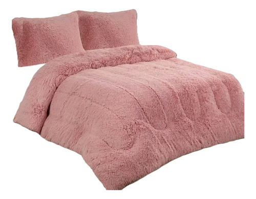 Cobertor De Invierno Super King Polar Chiporro Plumón Rosa 