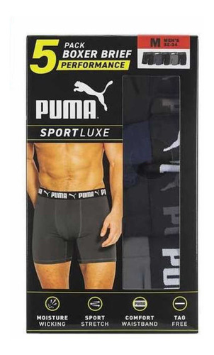 Bóxer Para Caballero Puma 5 Pack