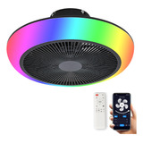 Ventilador De Techo Sin Aspas De Color Rgb De Bajo Perfil Co