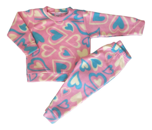 2 Conjunto Pijama Soft 1 2 3 Bebe Flanelado Menino E Menina