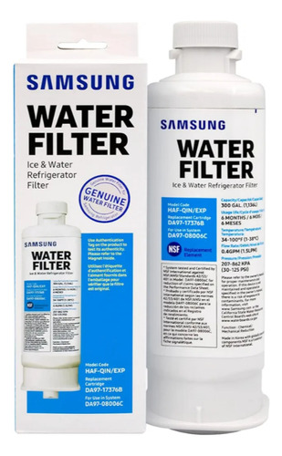 Filtro Para Refrigerador Samsung Da97-17376b  Da97-08006c