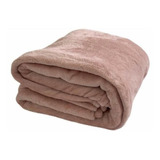 Cobertor Camesa Flannel Loft Cor Rosé Com Design Liso De 2.2m X 1.8m
