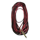 Cable Para Bafles Plug A Pelado 15 Metros Pro Rojo Y Negro